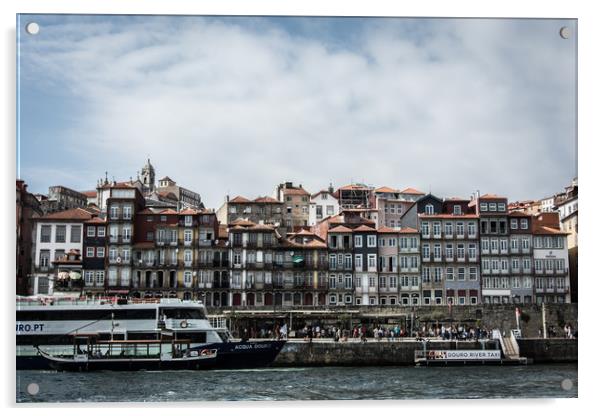 Porto, a city on the river Acrylic by Anastasiia P.