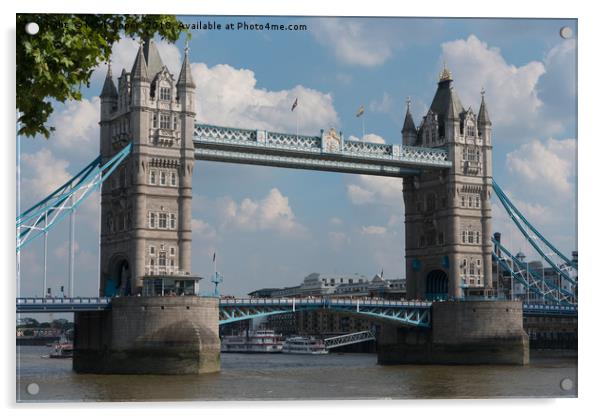 Tower Bridge close up Acrylic by Mark Roper