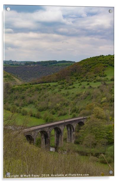 Monsal Dale Viaduct, Derbyshire Acrylic by Mark Roper