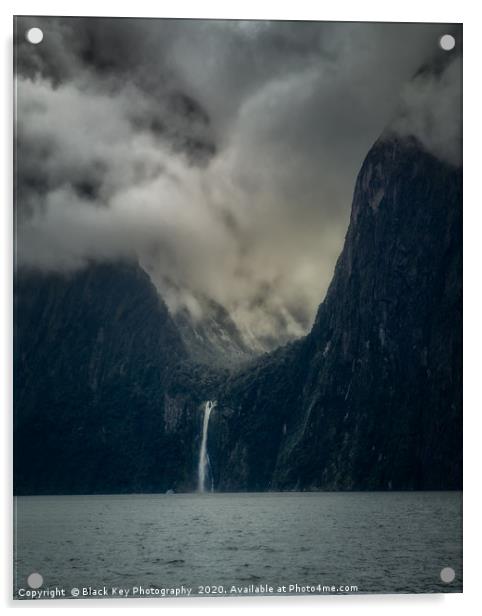 Stirling Falls, Fiordland Acrylic by Black Key Photography