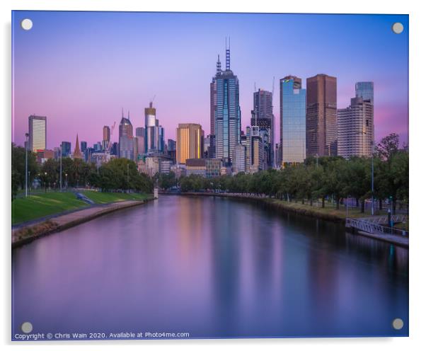 Melbourne Mornings Acrylic by Black Key Photography