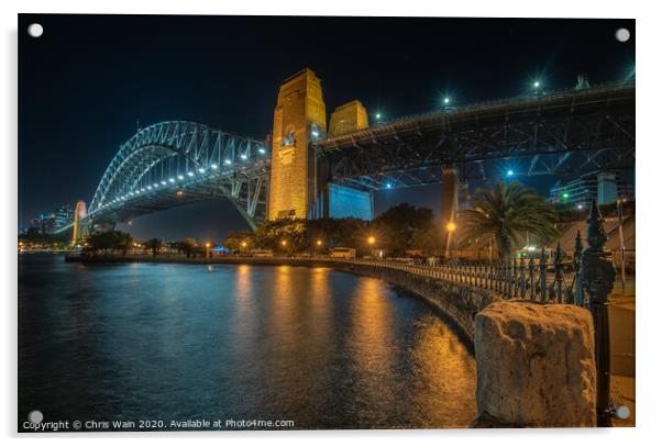 The Sydney Harbour Bridge Acrylic by Black Key Photography
