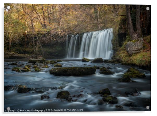 Waterfall Country, Brecon Beacons Acrylic by Black Key Photography