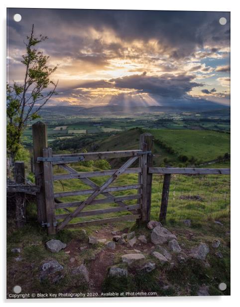 A View Through The Gate Acrylic by Black Key Photography