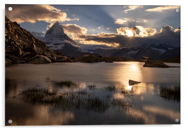Iconic Matterhorn Acrylic by Sandra Kepkowska