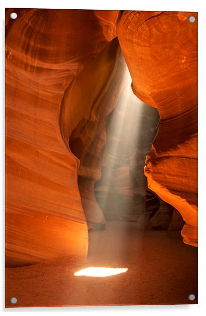 Antelope Canyon - Arizona Acrylic by Sandra Kepkowska