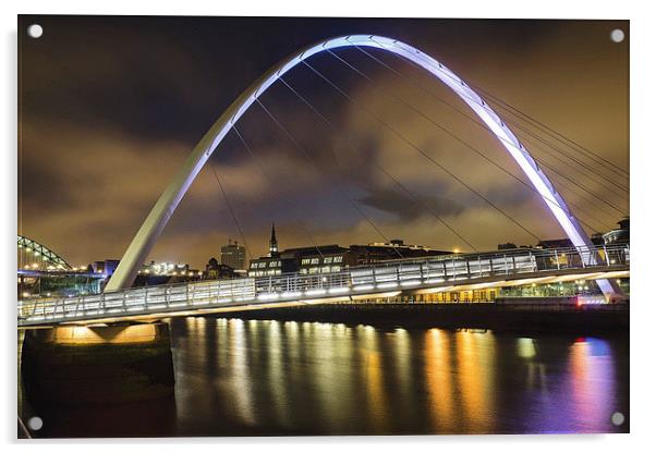  Gateshead Millennium Bridge Acrylic by John Edgar