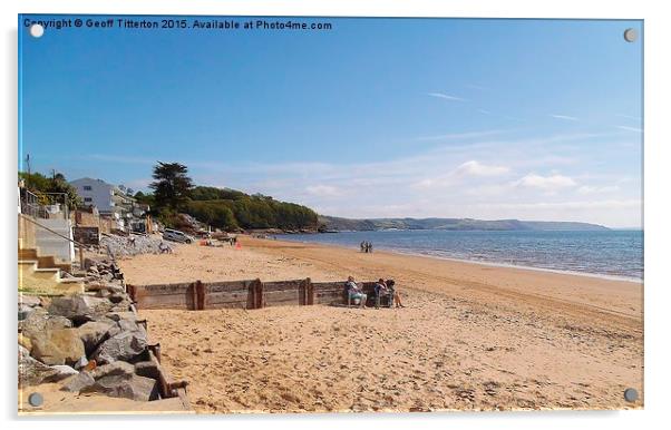  Saundersfoot in May 2015 Acrylic by Geoff Titterton