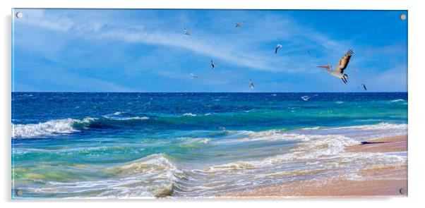 indian ocean beach scene Acrylic by tim miller
