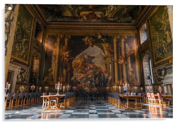 painted hall greenwich  Acrylic by tim miller