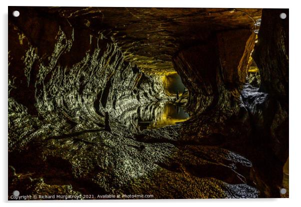 Ingleborough Cave in North Yorkshire Acrylic by Richard Murgatroyd
