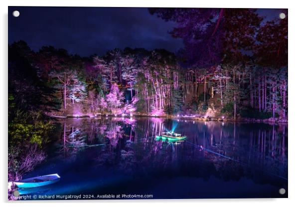 Illuminate at The Blue Pool Acrylic by Richard Murgatroyd