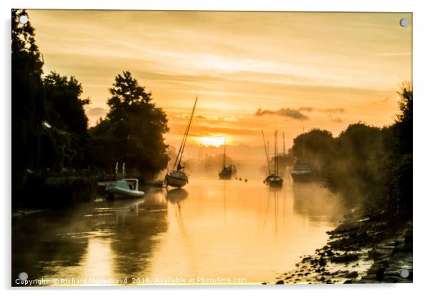 Sunrise at Wareham Quay Acrylic by Richard Murgatroyd