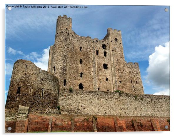  Rochester Castle Acrylic by Tayla Williams