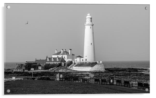 Lighthouse in Mono Acrylic by Naylor's Photography