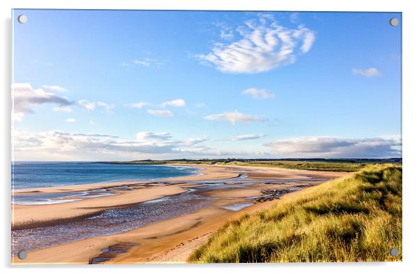  Beadnell Bay Seascape Acrylic by Naylor's Photography