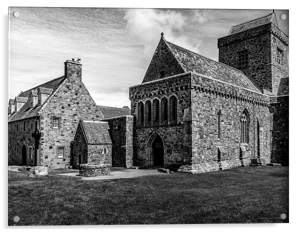 The Abbey on The Isle of Iona Acrylic by Naylor's Photography