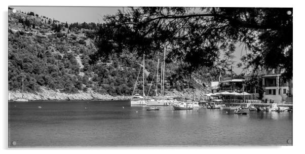 Beautiful Assos on Ionian Sea........ Acrylic by Naylor's Photography