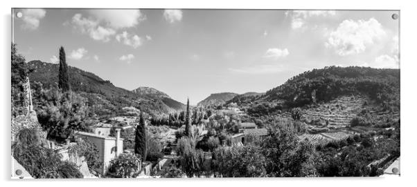 Panoramic View from the Monastery at Valldemossa  Acrylic by Naylor's Photography