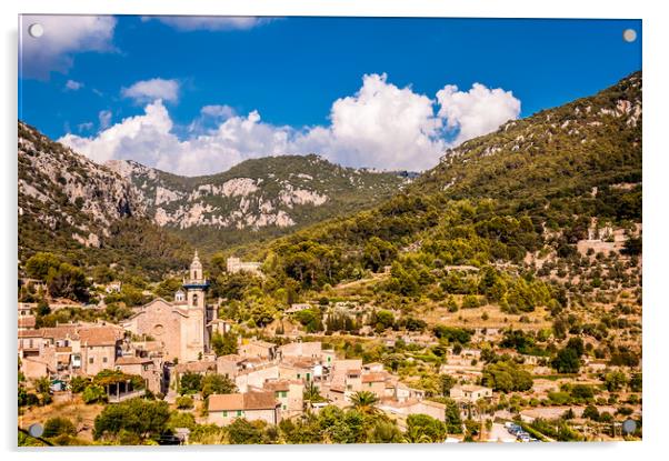 Valldemossa view from the town Acrylic by Naylor's Photography