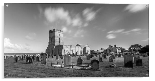 St. Aidan's Church Bamburgh Acrylic by Naylor's Photography