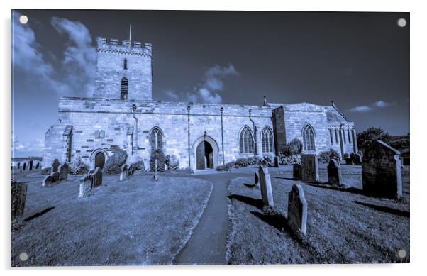 St. Aidans Church Bamburgh Acrylic by Naylor's Photography