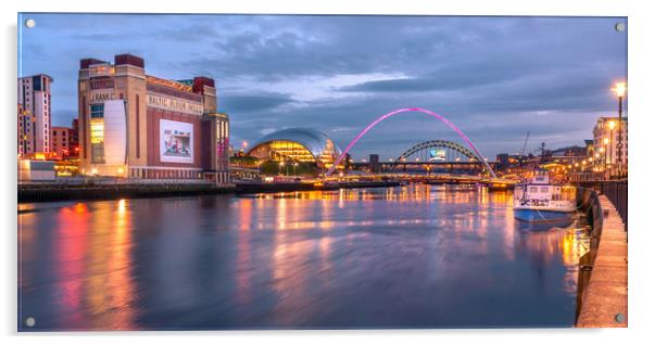 Night on the Toon Acrylic by Naylor's Photography