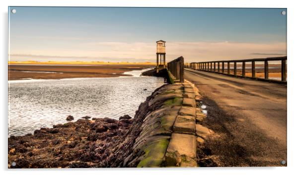 Refuge of Lindisfarne Causeway Acrylic by Naylor's Photography