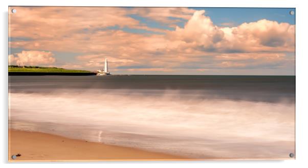 St Mary from the beach Acrylic by Naylor's Photography