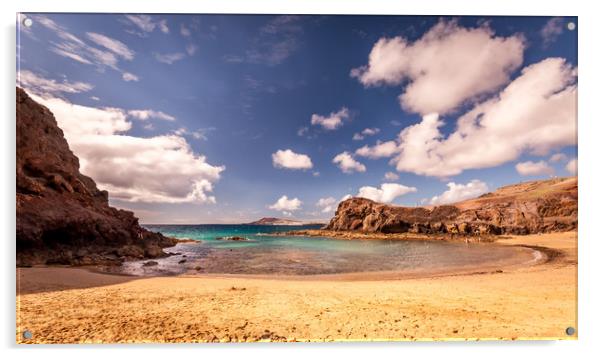 Pretty Playa de Papagayo Acrylic by Naylor's Photography