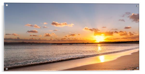 Sunset at Playa Dorada  Acrylic by Naylor's Photography