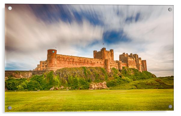 Pretty Stunning Bamburgh Castle Acrylic by Naylor's Photography