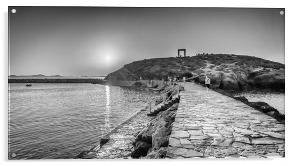 The Temple of Appolo in Mono Acrylic by Naylor's Photography