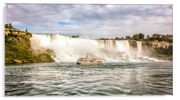 American and Canadian Niagara Falls Acrylic by Naylor's Photography
