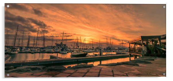 Sunset at the Rubicon Acrylic by Naylor's Photography