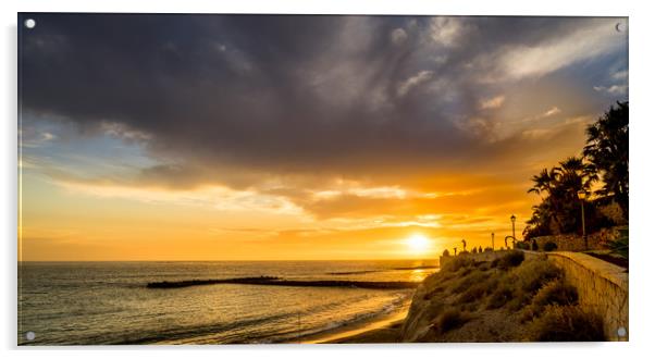 Tenerife Sun Sets Acrylic by Naylor's Photography