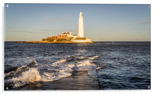 January day at the Lighthouse Acrylic by Naylor's Photography