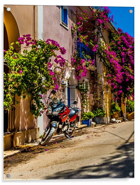 Portrait of a Motorbike Acrylic by Naylor's Photography