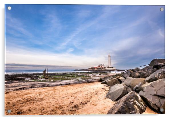 St. Mary's Lighthouse and Visitor Centre Acrylic by Naylor's Photography