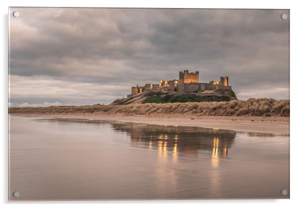 Reflections of Bamburgh Acrylic by Naylor's Photography