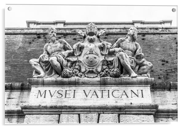 The Vatican Museum entrance, Rome Acrylic by Naylor's Photography