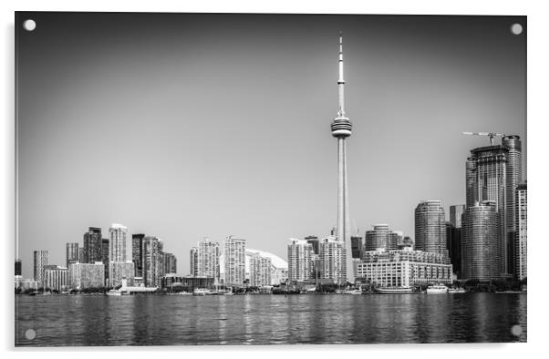Look back at Toronto in black and white Acrylic by Naylor's Photography