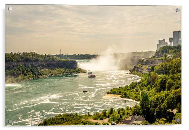 The world wonder Horseshoe Falls at Niagara Acrylic by Naylor's Photography