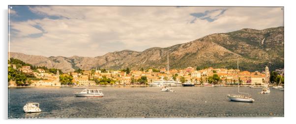 A view of Cavtat village  Acrylic by Naylor's Photography