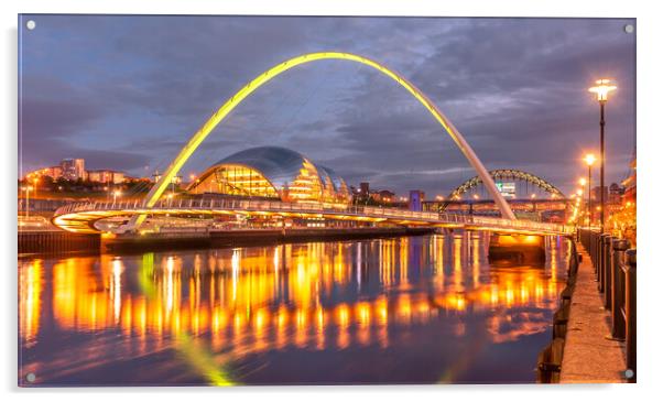 Reflections Millennium Bridge Acrylic by Naylor's Photography