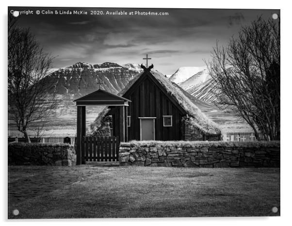 Vidimyri Church, North Iceland Acrylic by Colin & Linda McKie