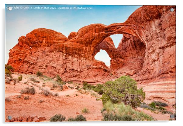 Double Arch, Utah Acrylic by Colin & Linda McKie