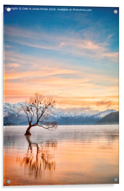 Lake Wanaka Otago New Zealand Acrylic by Colin & Linda McKie
