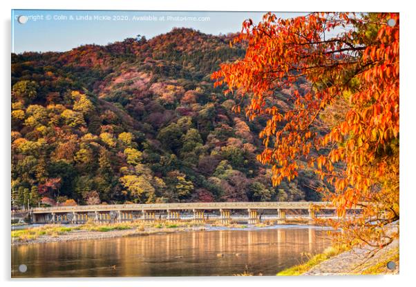 Autumn at Arashiyama, Kyoto, Japan Acrylic by Colin & Linda McKie