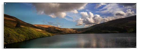 GM0002P - Wessenden Reservoir - Panorama Acrylic by Robin Cunningham